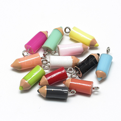 Resin Pendants X-RESI-T010-02M-1