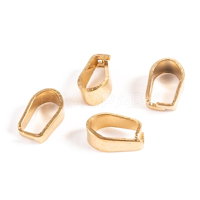 Ion Plating(IP) 304 Stainless Steel Snap on Bails X-STAS-P214-08G-01-1