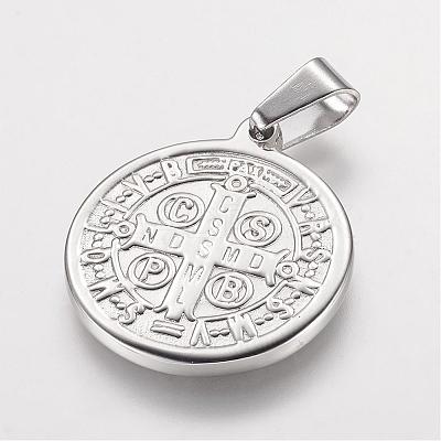 Non-Tarnish 304 Stainless Steel Pendants STAS-E117-04P-1
