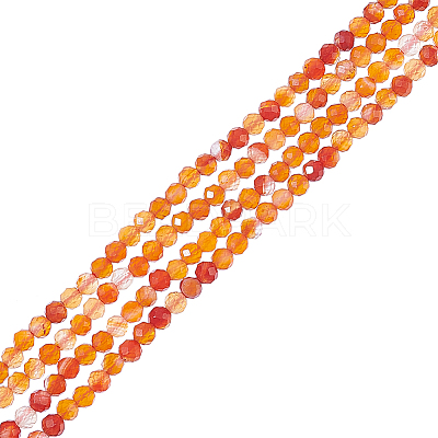 2 Strands Natural Carnelian Beads Strands G-NB0004-20-1