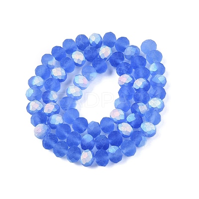 Transparent Glass Beads Strands EGLA-A044-T8mm-MB14-1