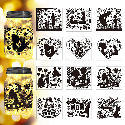 PVC Silhouette Paper AJEW-WH0345-0047-1