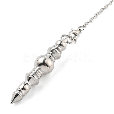 Brass Dowsing Pendulum Big Pointed Pendants KK-H491-08P-1