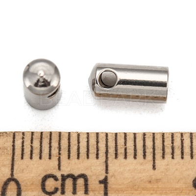 Tarnish Resistant 304 Stainless Steel Cord Ends STAS-E033-1-1