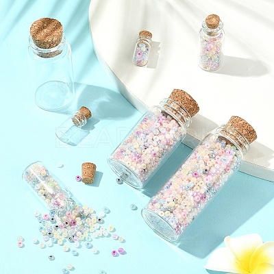 24Pcs 4 Styles Glass Jar Glass Bottles AJEW-FS0001-21-1