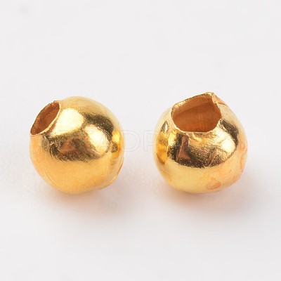Golden Round Iron Spacer Beads X-E006-G-1