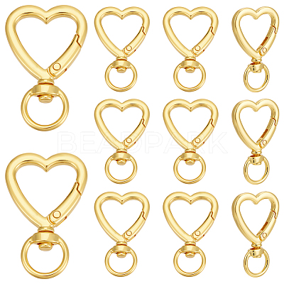 15Pcs Alloy Swivel Clasps FIND-UN0007-75G-1