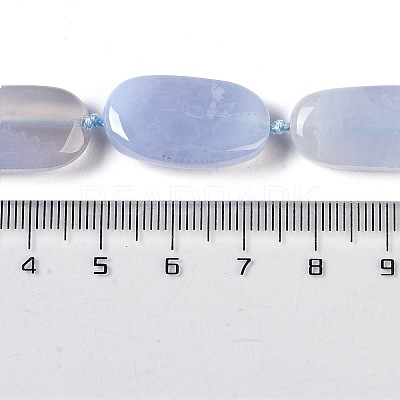 Natural Blue Lace Agate Beads Strands G-H006-A01-01-1