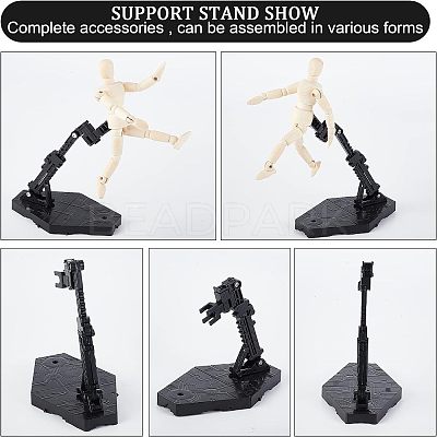 Plastic Assembled Action Figure Display Holders ODIS-WH0248-148-1