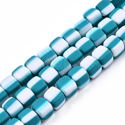 Handmade Polymer Clay Beads Strands CLAY-N010-074-02-1