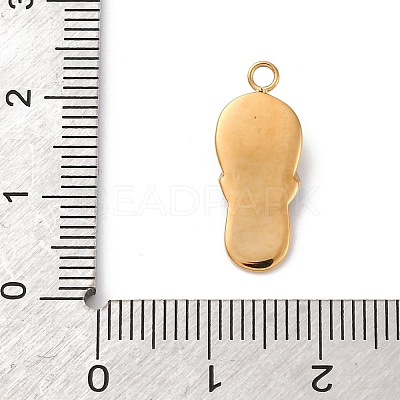 304 Stainless Steel Enamel Pendants STAS-D362-02G-1