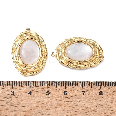 Natural Freshwater Shell Pendants SA-CBA11D7-13A-G-1