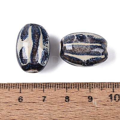 Vintage Handmade Porcelain Beads PORC-Q006-10M-1