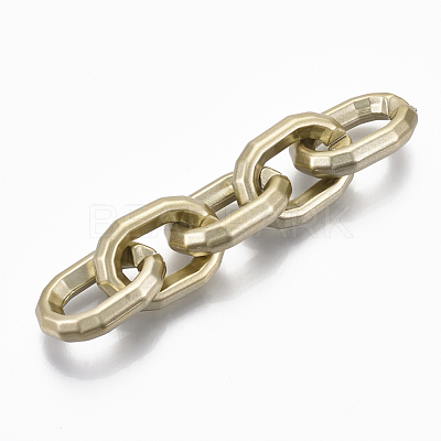 Spray Painted CCB Plastic Linking Rings CCB-R104-15-02-1