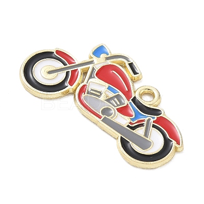 Racing Car Theme Alloy Enamel Pendants AL-CBA4666-03E-01-1
