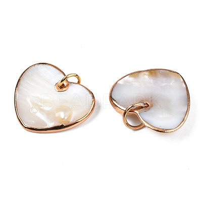 Natural White Shell Pendants SHEL-S278-074-1