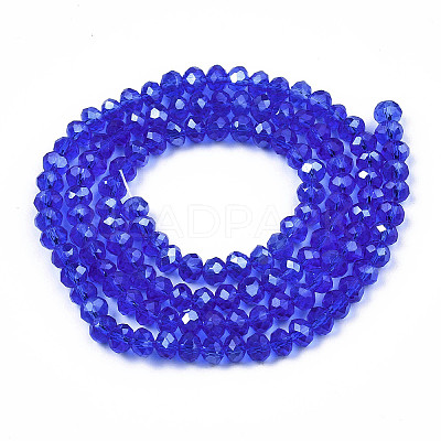 Electroplate Glass Beads Strands LS-EGLA-A034-T4mm-B-1