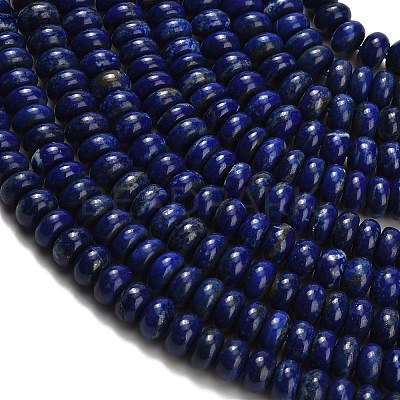 Natural Lapis Lazuli Beads Strands G-H329-B02-6x10mm-1