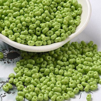 Baking Paint Glass Seed Beads SEED-K009-01B-15-1