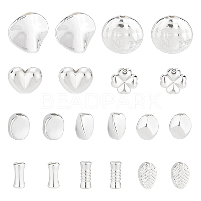 100Pcs 10 Styles Alloy Bead FIND-BC0004-58-1