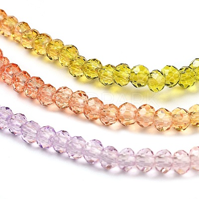 Transparent Painted Glass Beads Strands DGLA-A034-T2mm-A12-1