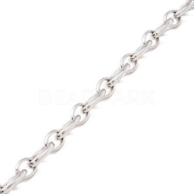Non-Tarnish 304 Stainless Steel Oval Link Chains CHS-F017-05A-P-1