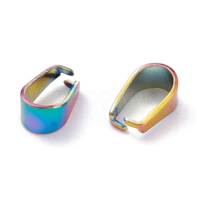 Ion Plating(IP) 304 Stainless Steel Snap on Bails STAS-P214-08MC-02-1