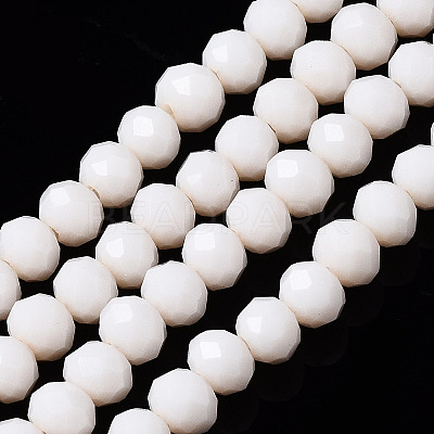 Opaque Solid Color Glass Beads Strands X1-EGLA-A034-P4mm-D17-1
