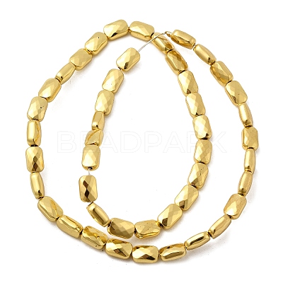 Electroplate Glass Beads Strands EGLA-F166-18-1
