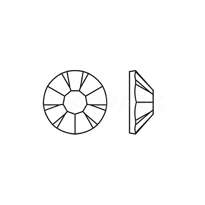 Preciosa® MAXIMA Crystal No Hotfix Flatback Stones Y-PRC-NSS10-90310-1