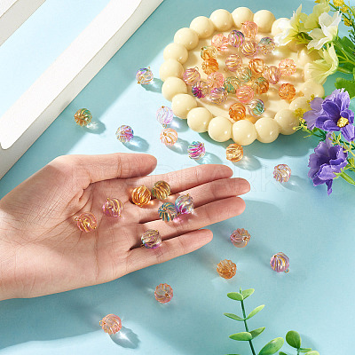 50Pcs Glass Pendants PALLOY-TAC0276-1