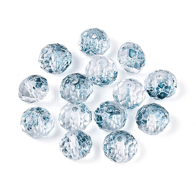 Baking Paint Transparent Glass Beads X1-GLAA-N011-10mm-M-1