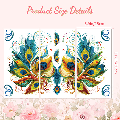 3 Sheets 3 Styles PVC Waterproof Decorative Stickers DIY-WH0404-117-1
