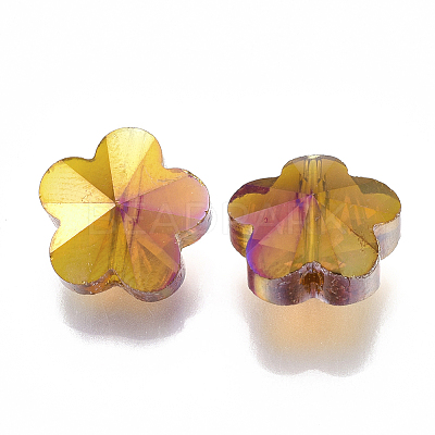 Electroplate Glass Beads X-EGLA-Q117-03A-1