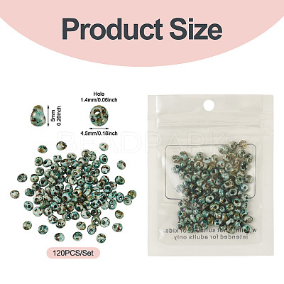 Picasso Glass Seed Beads SEED-TADJ0001-05B-1