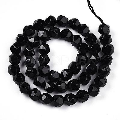 Natural Obsidian Beads Strands X-G-T139-8mm-50-1