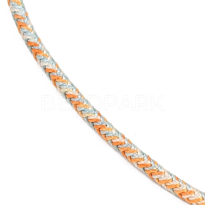 Braided Polycotton Cord Necklaces Making MAK-F038-B19-G-1
