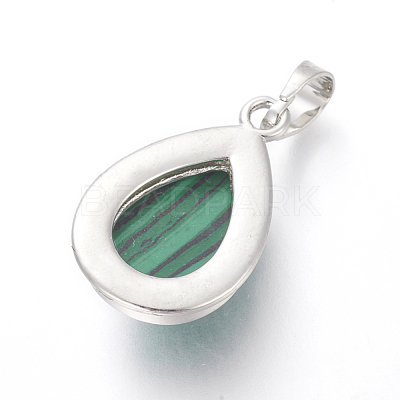 Synthetic Malachite Pendants G-L512-C01-1