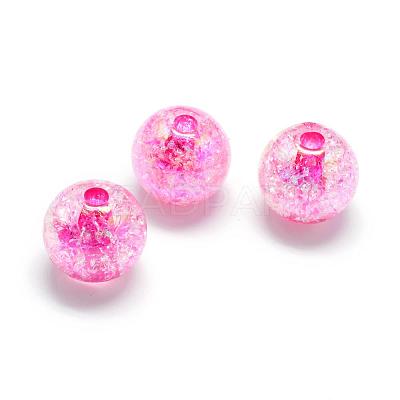 Crackle Style Acrylic Beads MACR-S825-16mm-1