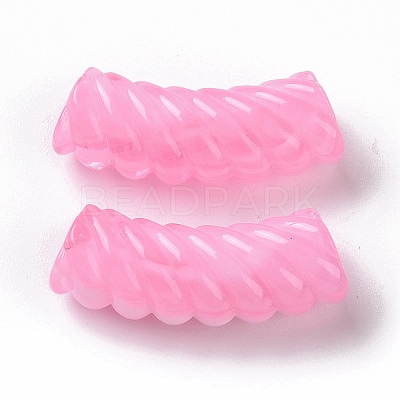 Two Tone Opaque Acrylic Beads OACR-A016-06A-1