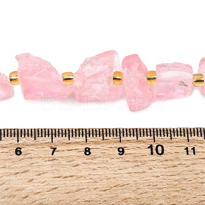 Raw Rough Natural Quartz Crystal Beads Strands G-Z131-J01-07-1