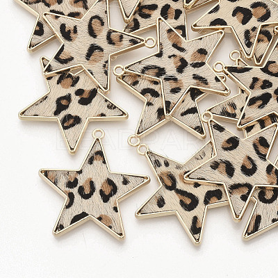 Eco-Friendly Cowhide Leather  Pendants FIND-N049-02K-1