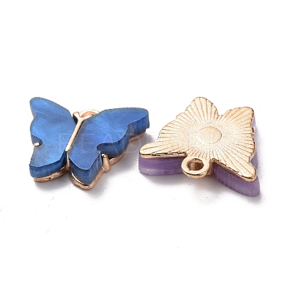 Alloy Acrylic Pendants ENAM-R136-01-1