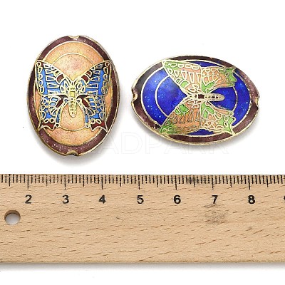 Handmade Cloisonne Beads CLB-Z001-09G-1
