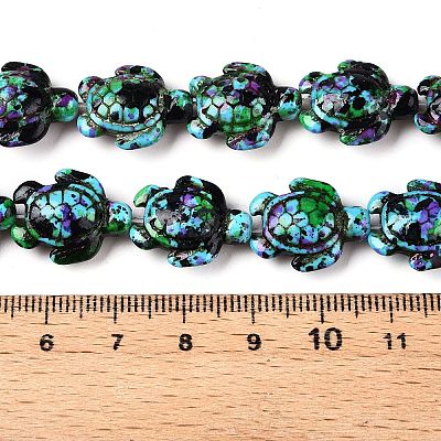 Synthetic Turquoise Dyed Beads Strands G-P507-05A-2-1
