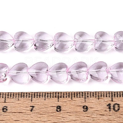 Baking Paint Transparent Glass Beads Strands DGLA-N021-01A-04-1