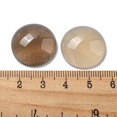Natural Grey Agate Cabochons G-C115-02A-40-1