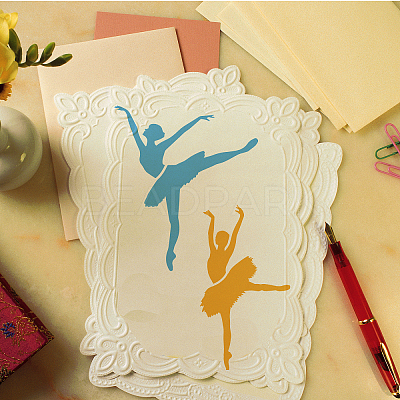 PET Hollow Out Drawing Painting Stencils DIY-WH0391-0560-1