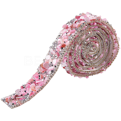 Resin Rhinestone Crystals Beaded Trim DIY-WH20050-05E-1