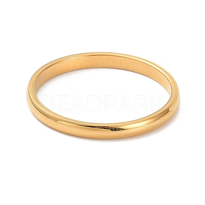 2mm Polished Plain Dome Finger Ring for Girl Women LS-RJEW-C012-05C-G-1